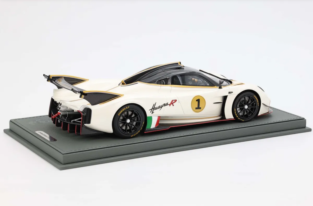 Pagani Huayra R 2020 1:18 Scale Replica Model Car in Benny White
