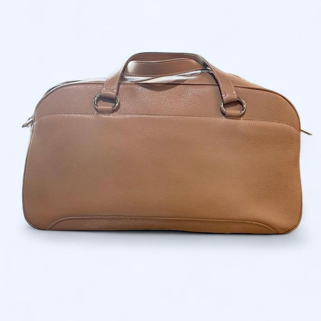 Tan Leather Weekender Bag