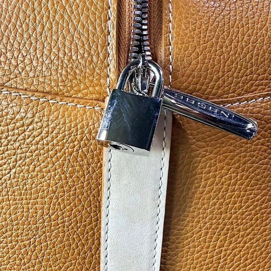 Tan Leather Weekender Bag