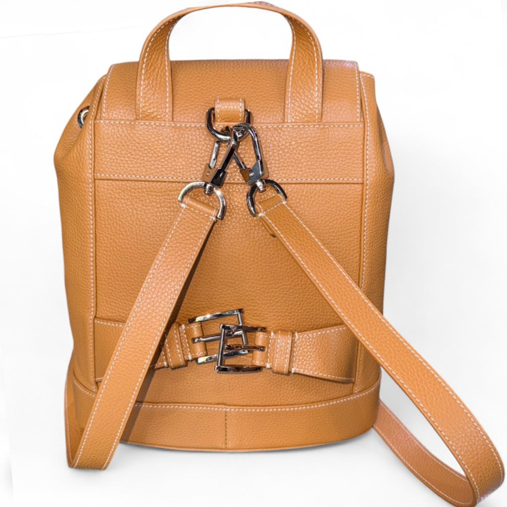 Women's Leather Backpack Tan