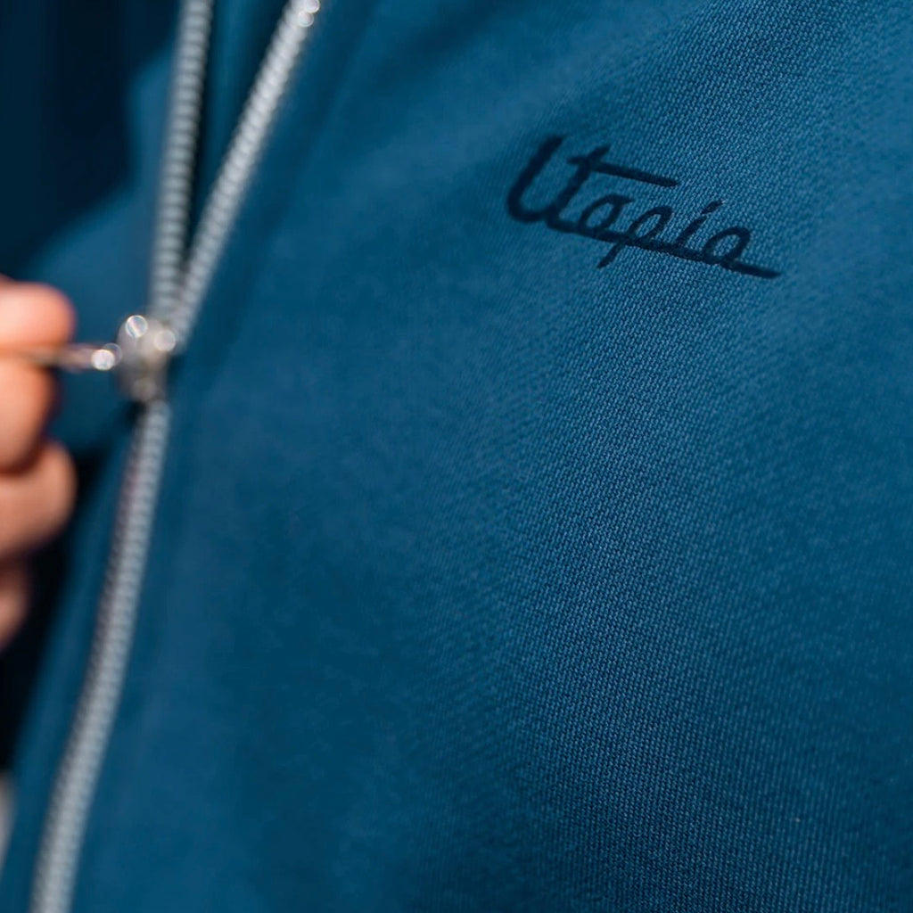 Men's Full Zip Sweatshirt Avio Blue | Utopia Capsule by La Martina