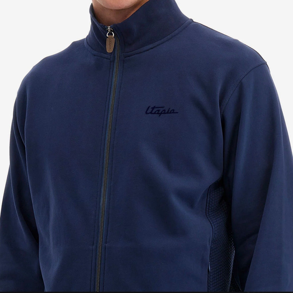 Men's Full Zip Sweatshirt Avio Blue | Utopia Capsule by La Martina