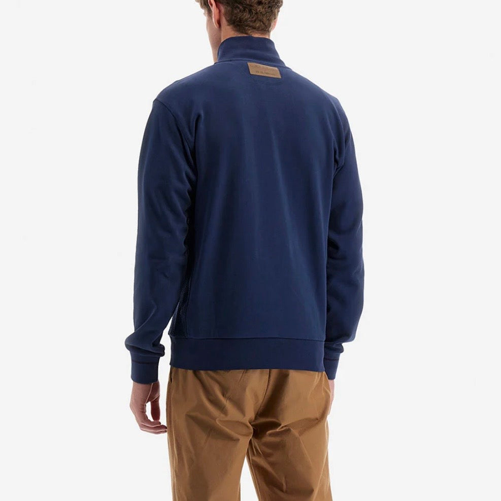 Men's Full Zip Sweatshirt Avio Blue | Utopia Capsule by La Martina