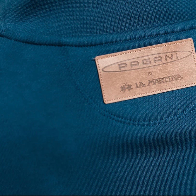 Men's Full Zip Sweatshirt Avio Blue | Utopia Capsule by La Martina