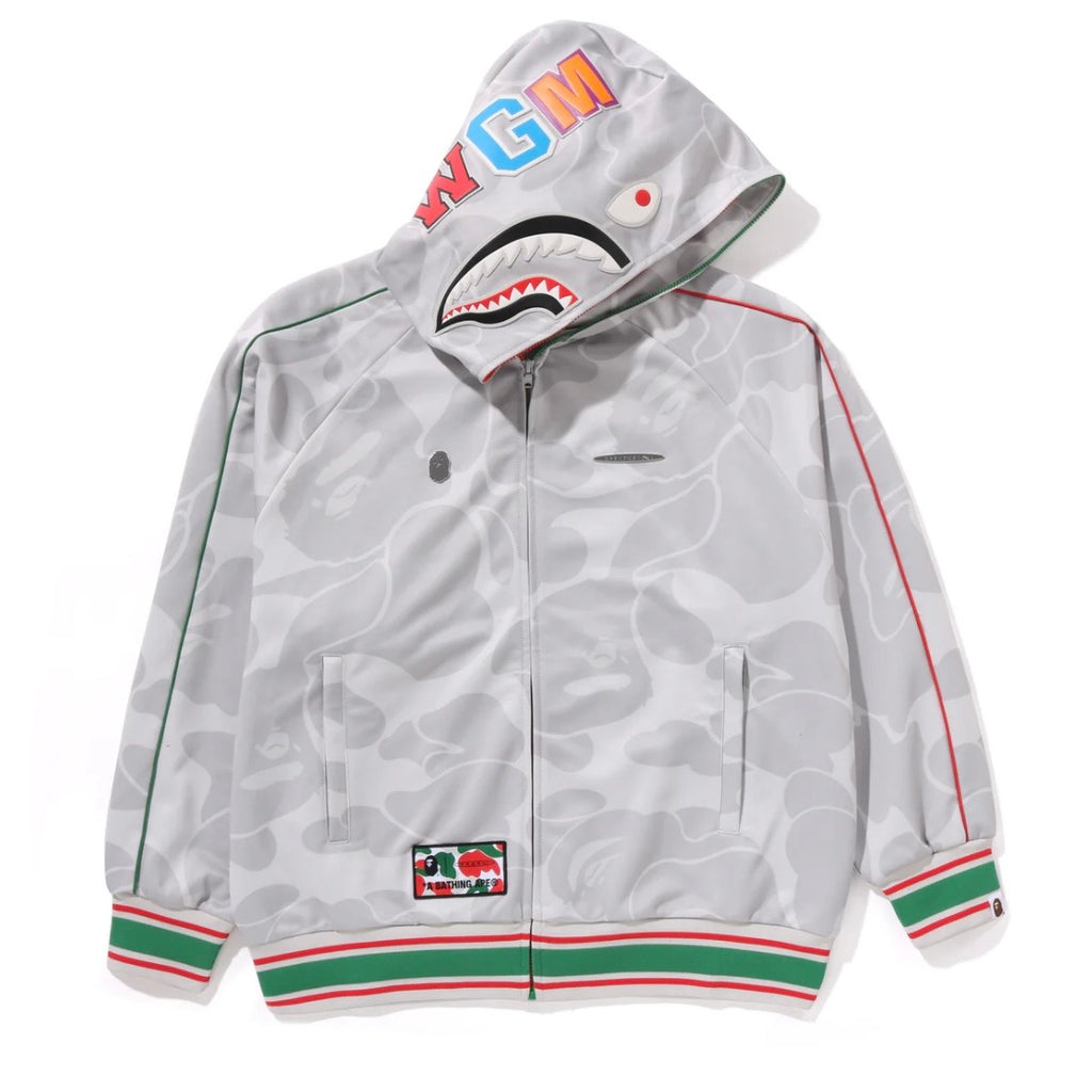 Pagani Utopia By BAPE Gray CAMO Shark Full Zip Hoodie