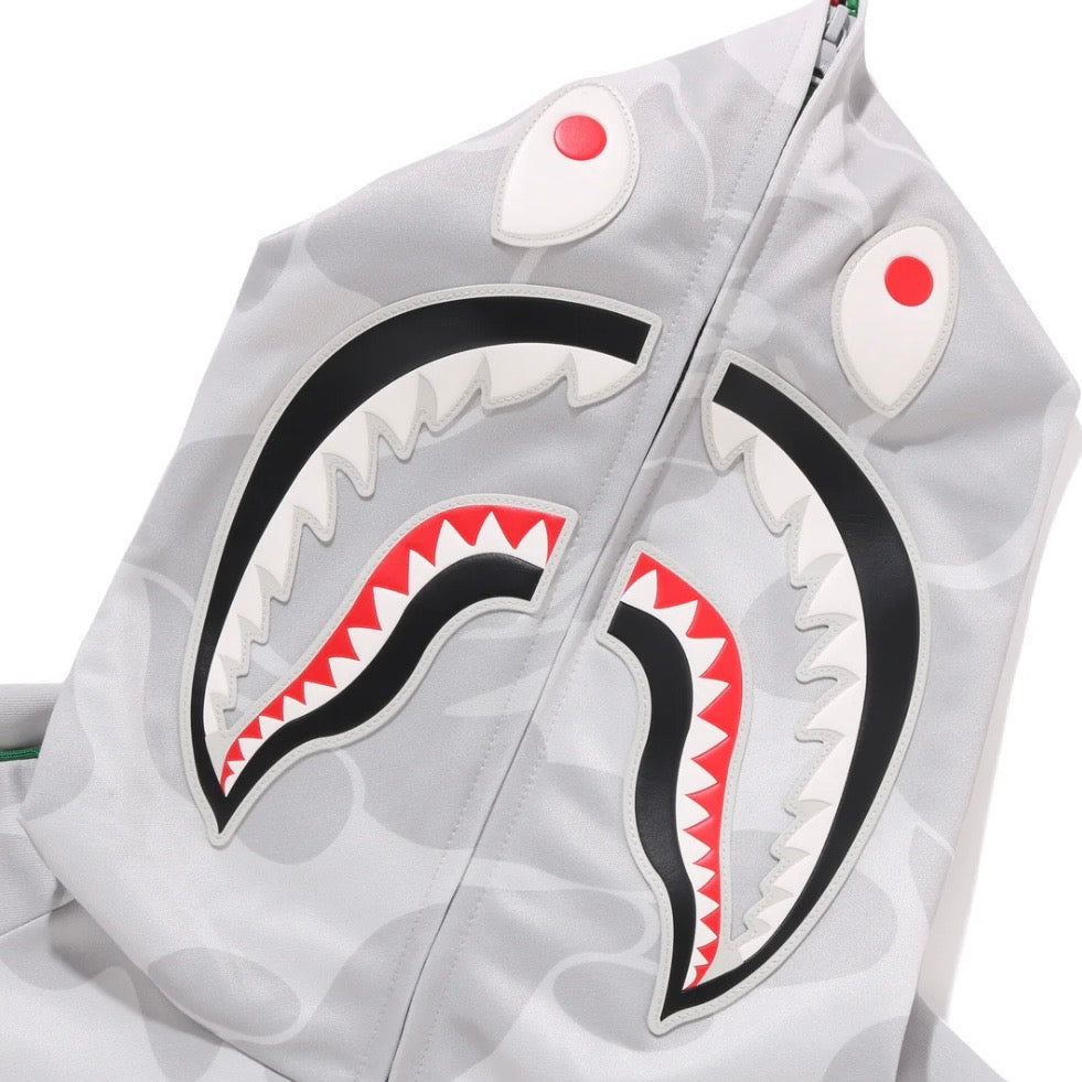 Pagani Utopia By BAPE Gray CAMO Shark Full Zip Hoodie