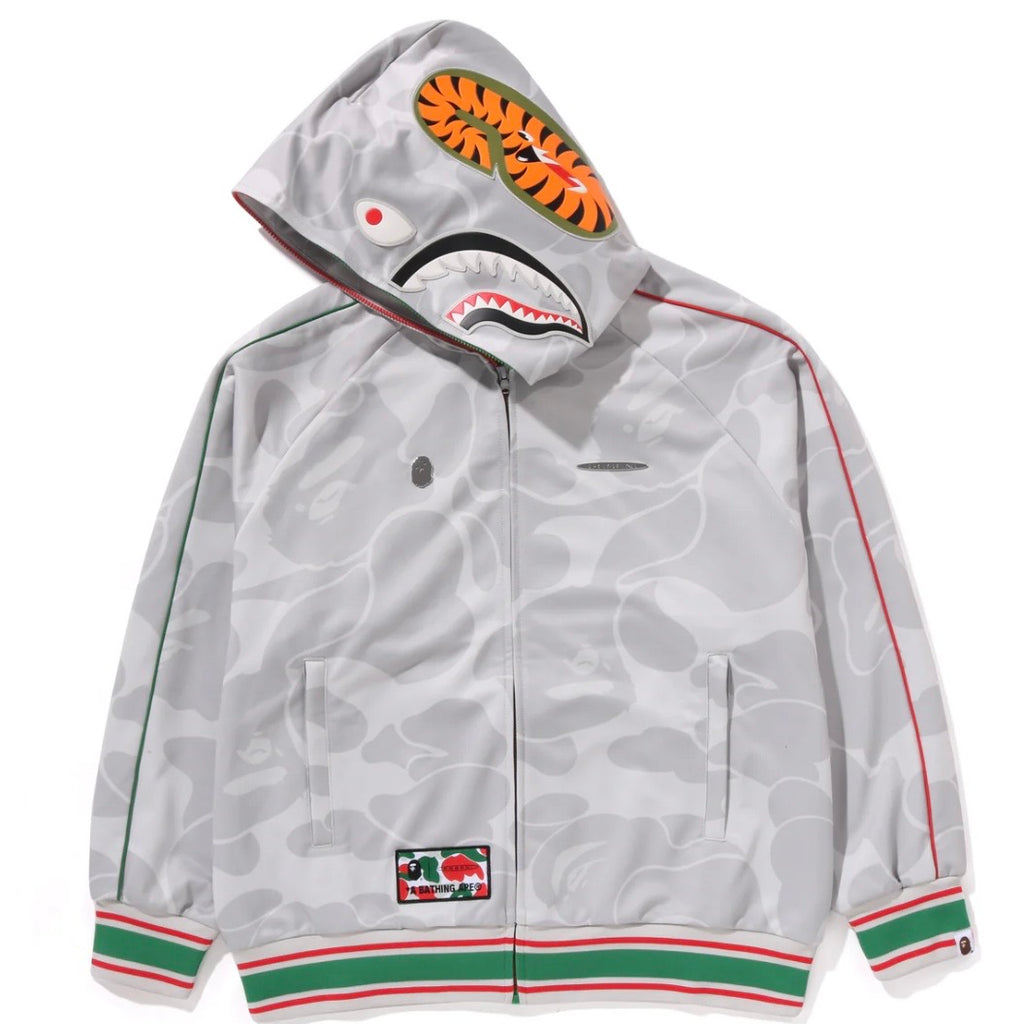 Pagani Utopia By BAPE Gray CAMO Shark Full Zip Hoodie