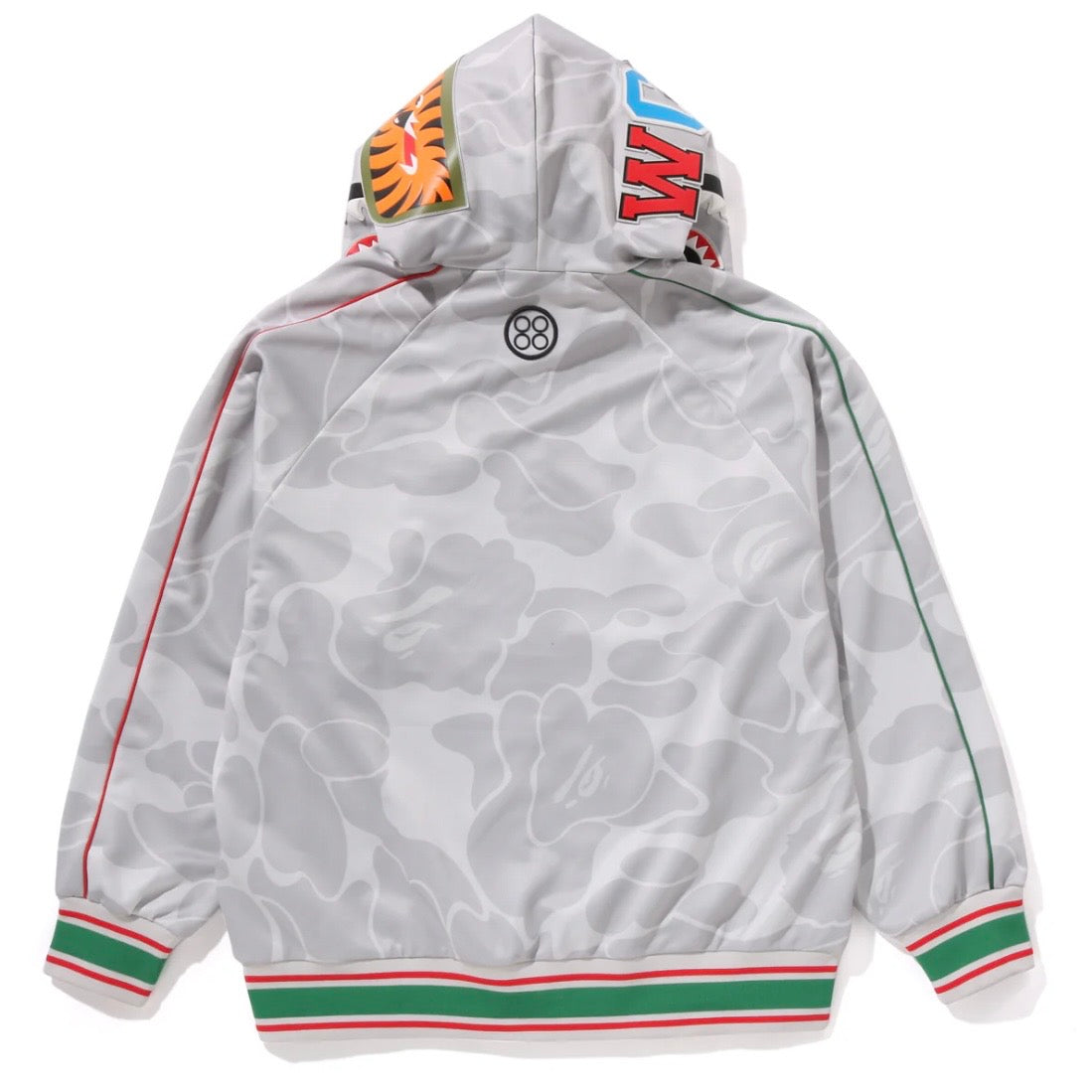 Pagani Utopia By BAPE Gray CAMO Shark Full Zip Hoodie