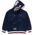 Pagani Utopia By BAPE Blue CAMO Shark Full Zip Hoodie
