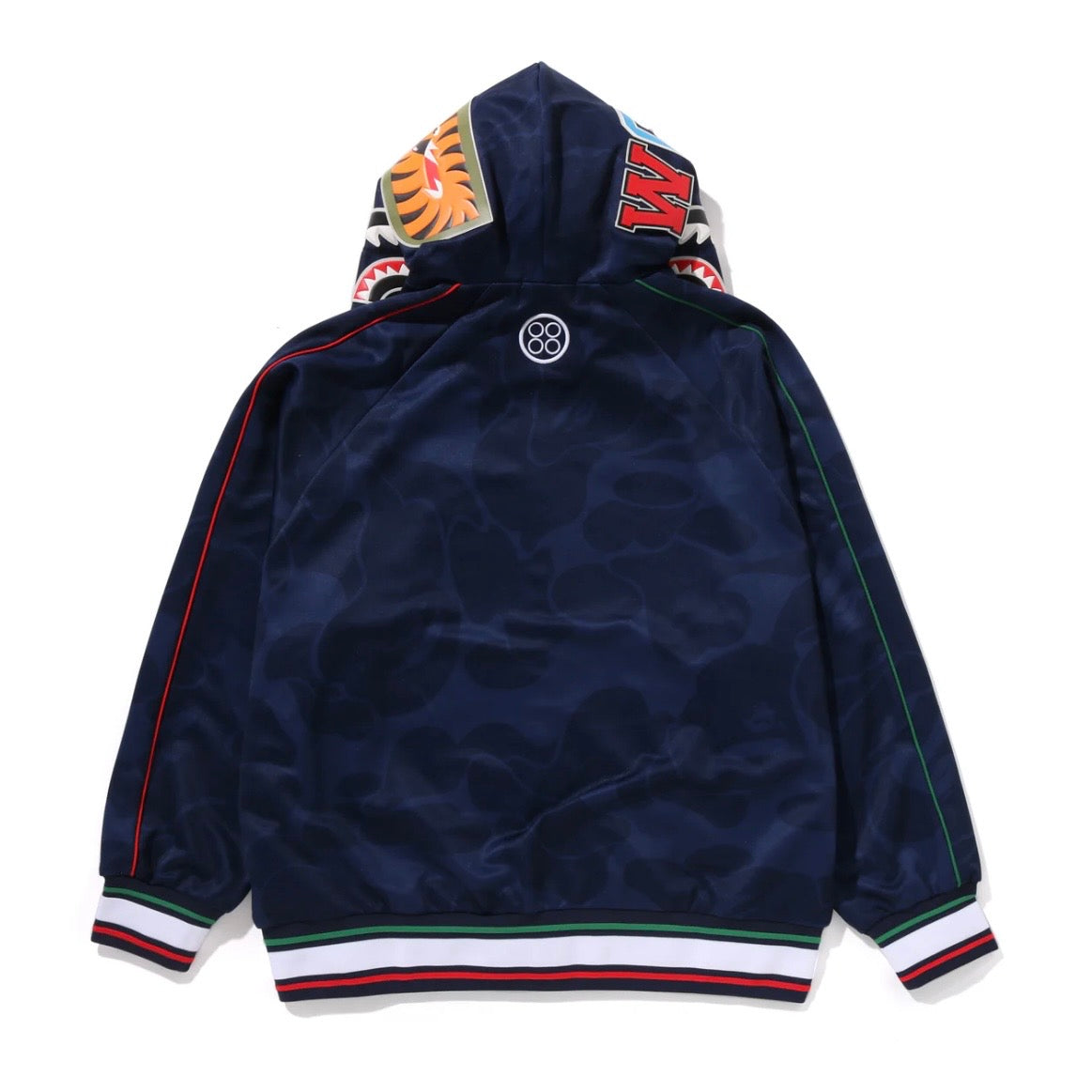 Pagani Utopia By BAPE Blue CAMO Shark Full Zip Hoodie