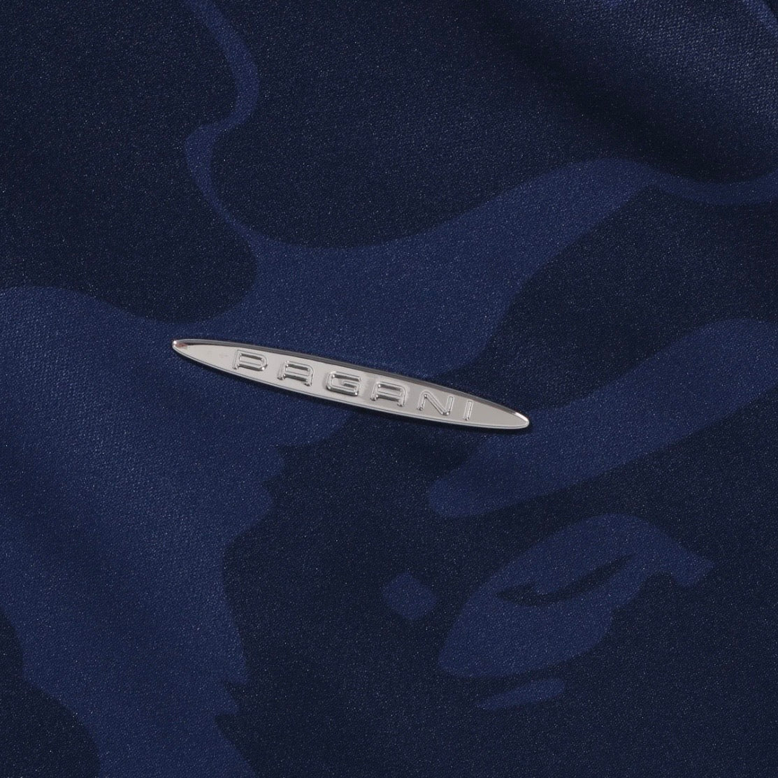 Pagani Utopia By BAPE Blue CAMO Shark Full Zip Hoodie