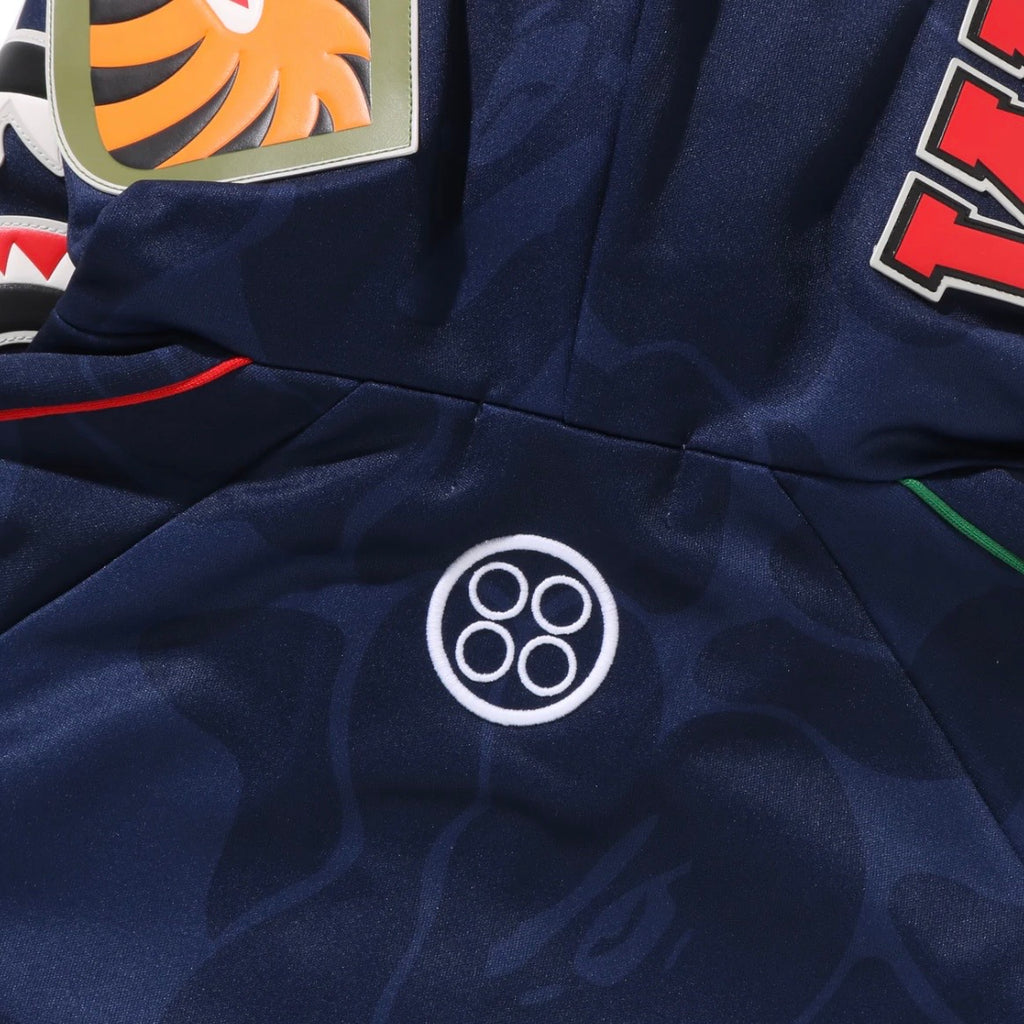 Pagani Utopia By BAPE Blue CAMO Shark Full Zip Hoodie