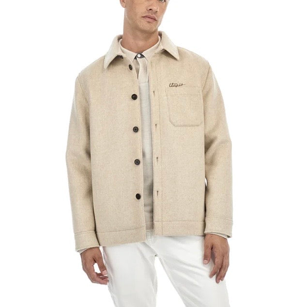 Cream Wool and Cashmere Overshirt | Utopia Capsule by La Martina