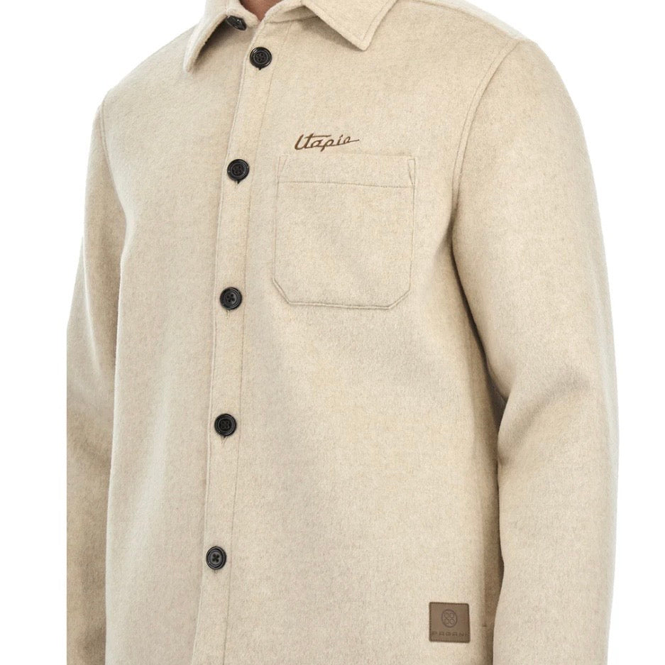 Cream Wool and Cashmere Overshirt | Utopia Capsule by La Martina
