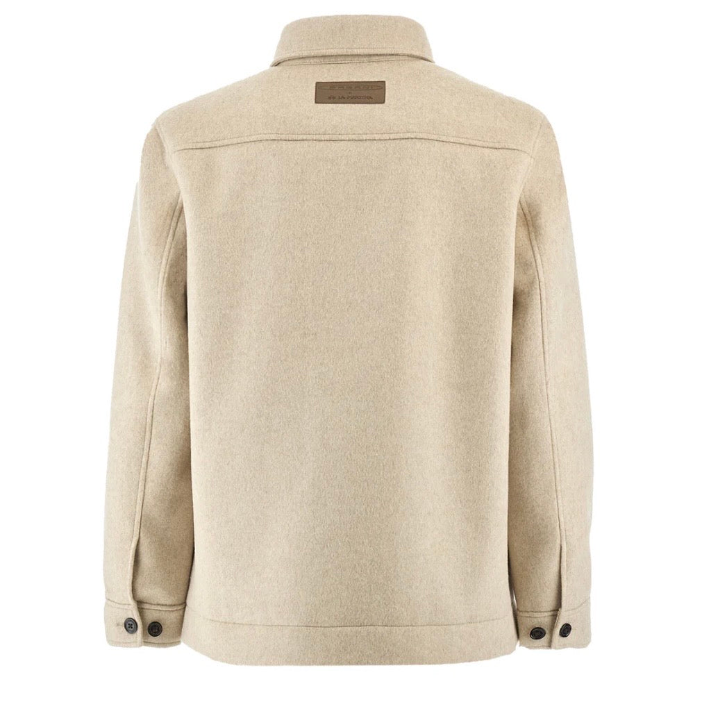 Cream Wool and Cashmere Overshirt | Utopia Capsule by La Martina