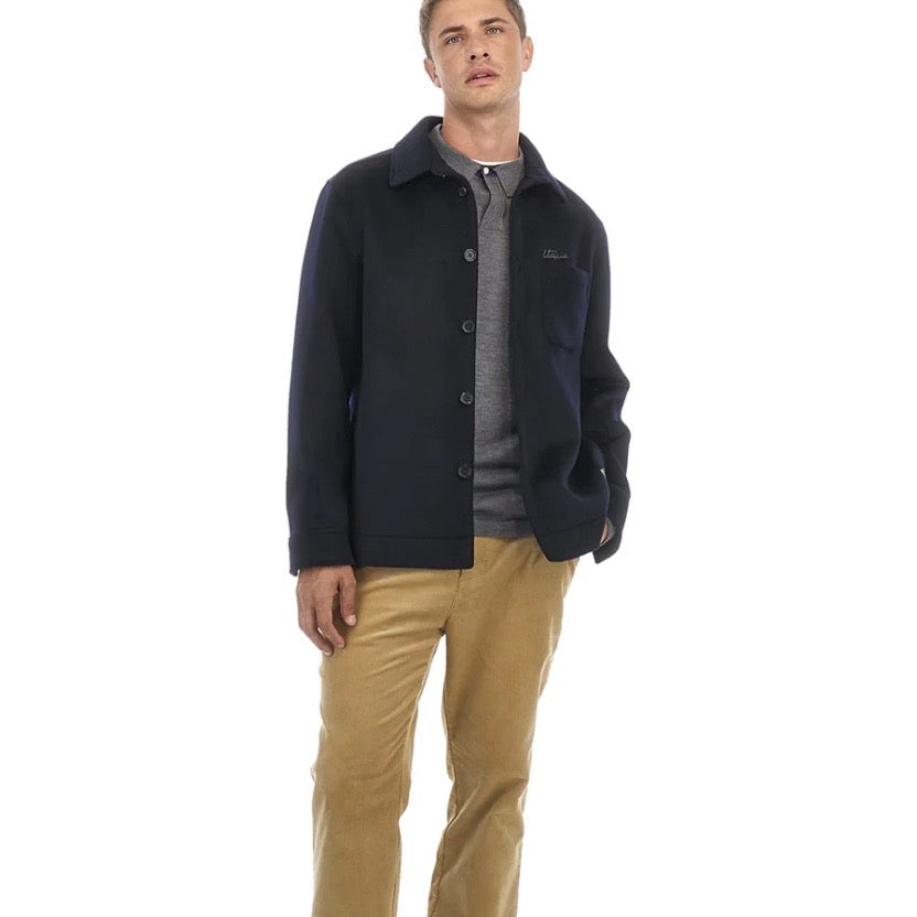 Navy Blue Wool and Cashmere Overshirt | Utopia Capsule by La Martina