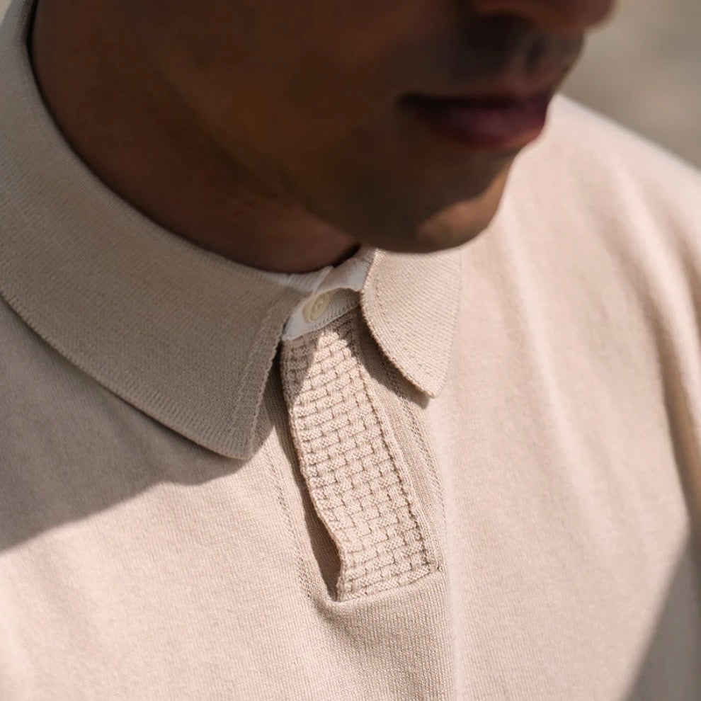Men's Polo Tricot Cream | Utopia Capsule by La Martina