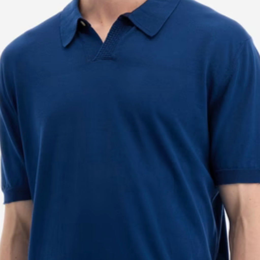 Men's Polo Tricot Avio Blue | Utopia Capsule by La Martina