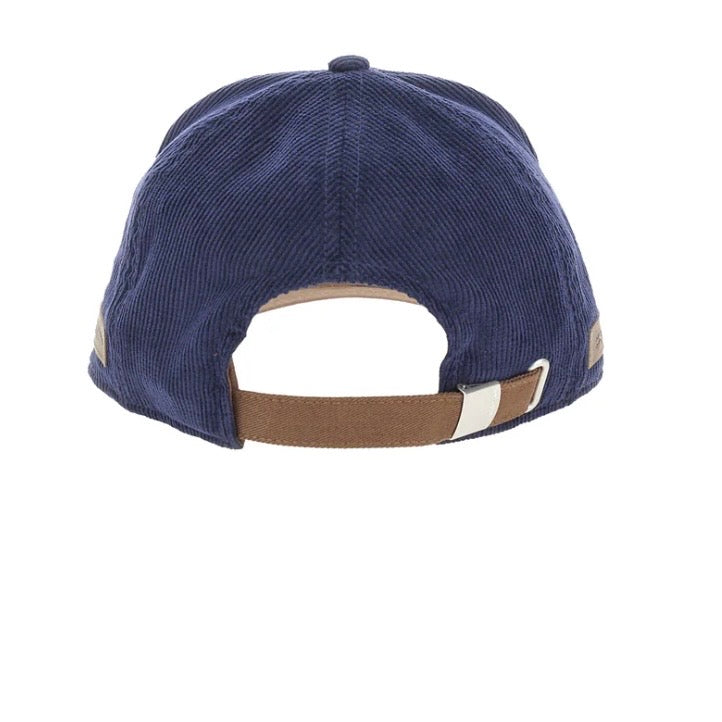Navy Blue Velvet Baseball Cap | Utopia Capsule by La Martina