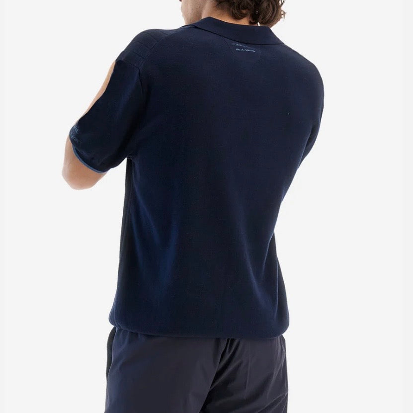 Men’s Navy Blue Tricot Polo Shirt