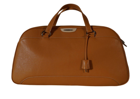 Tan Leather Weekender Bag