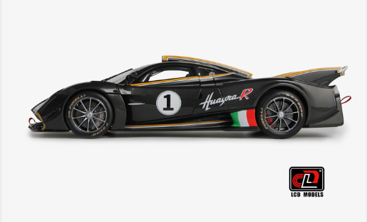 Pagani Huayra R 1:18 Scale Die Cast Model (Carbon Black)