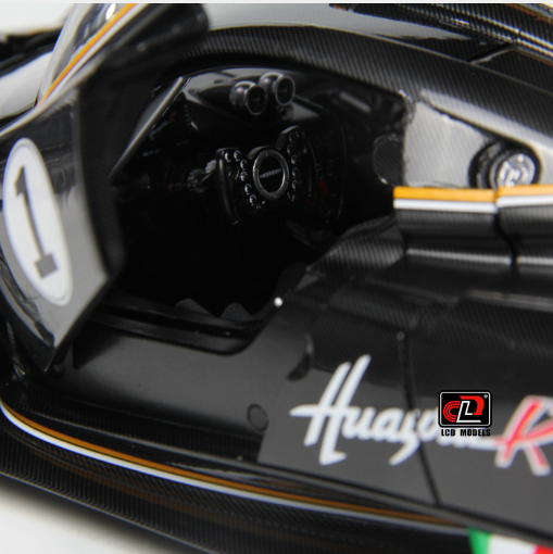 Pagani Huayra R 1:18 Scale Die Cast Model (Carbon Black)