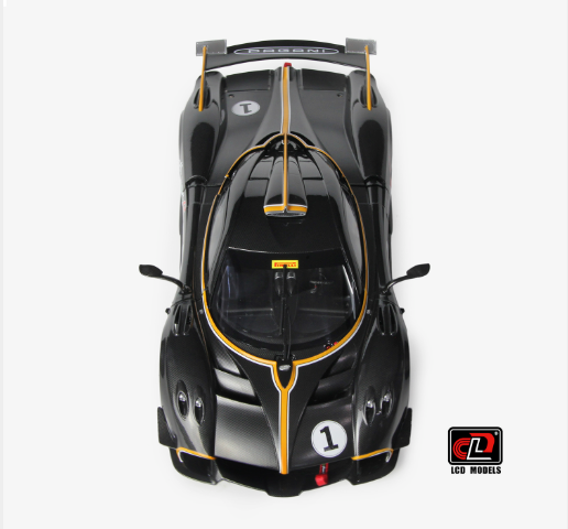 Pagani Huayra R 1:18 Scale Die Cast Model (Carbon Black)