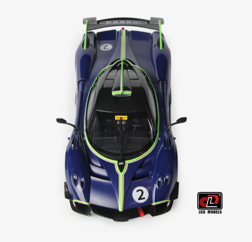 Pagani Huayra R 1:18 Scale Die Cast Model (Carbon Blue)