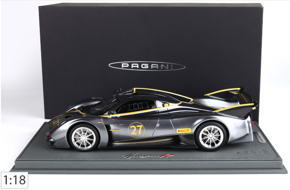 Pagani Huayra R Replica 1:18 Scale Model Car (Met Grey Color) Limited Edition 60/150