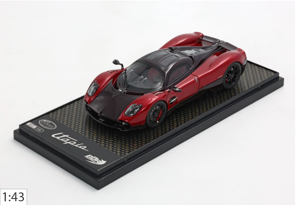 Pagani Utopia 1:43 Scale Replica Model Car (Rosso Dubai)