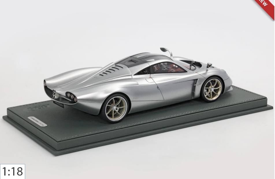 Pagani Huayra Codalunga 1:18 Scale Replica Model Car (Grigio Montecarlo)