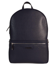 Leather Backpack Navy