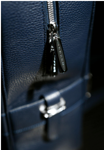 Leather Backpack Navy